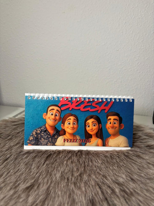 Calendário de secretária Pixar